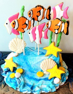 Amazing sea themed cake