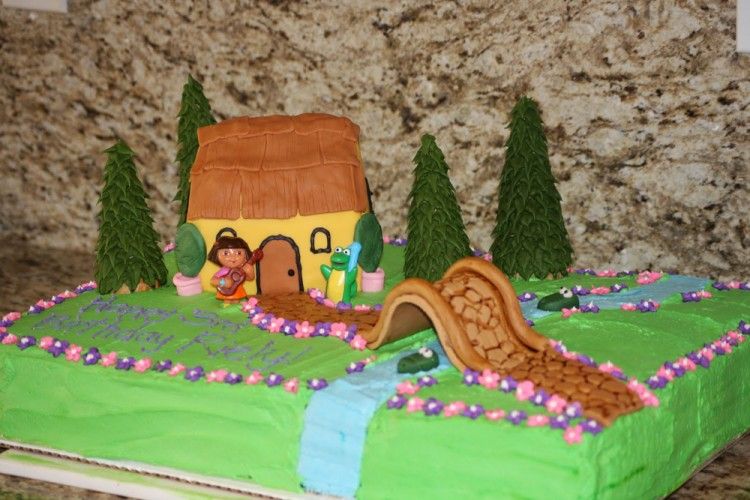 Beautiful cake with Dora