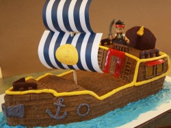 Birthday cake – pirate ship