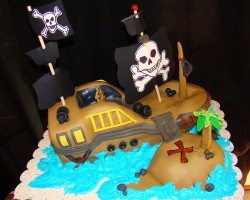 Birthday cake – pirate ship