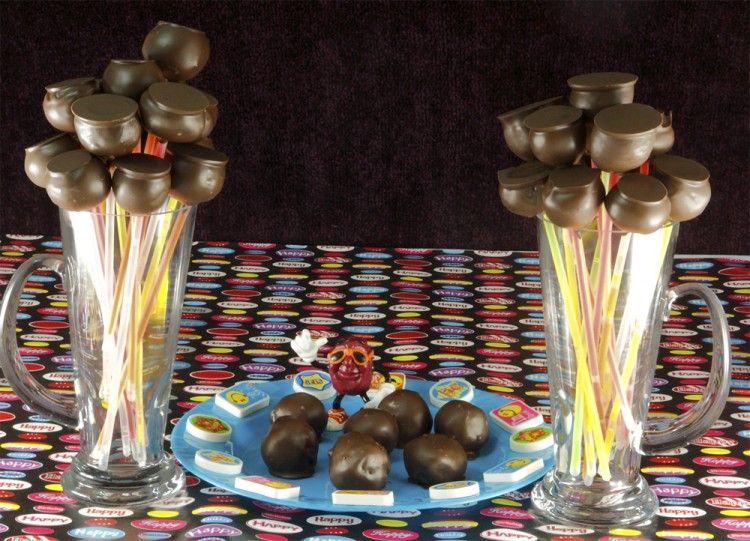 Birthday  chocolate cake pops