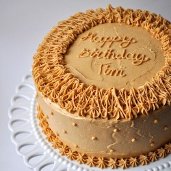 Birthday peanut butter cake