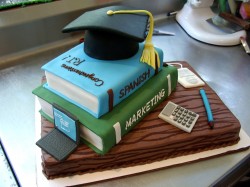 Creative graduation cake