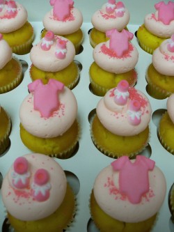 Cupcakes for baby shower