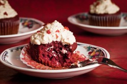 Delicious red velvet cupcake
