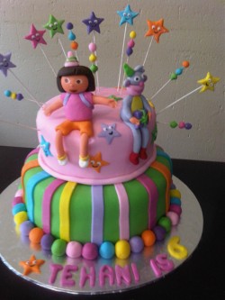 Dora cake for Tehani