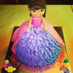 Dora doll cake