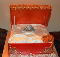 Engagement cake – ring