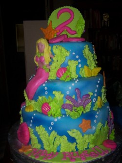 Fondant sea themed cake