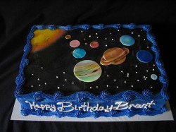 Happy birthday universe cake