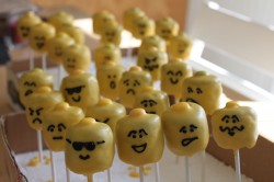 Lego cake pops