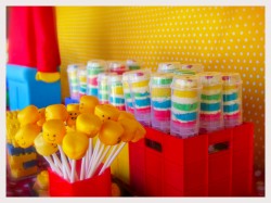 Lego cake pops