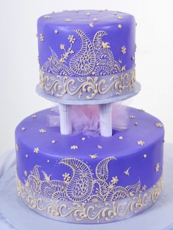 Quinceanera 2 tiers cake