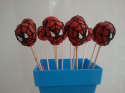 Spider-Man cake pops