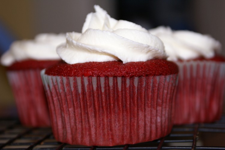 Tasty red velvet cupcakes
