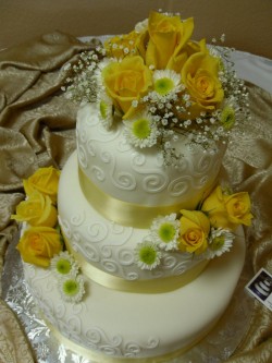 Wedding cricut cake