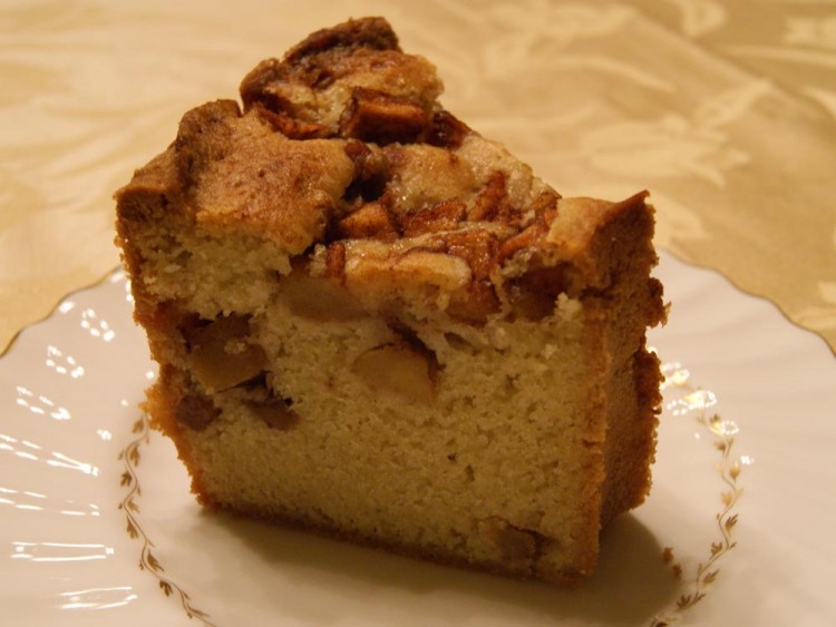 Apple cake slice