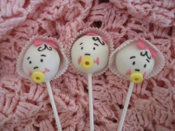 Cristening Baby cake pops