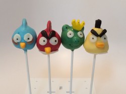Birthday cake pops – Angry birds