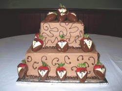 Chocolate grooms cake