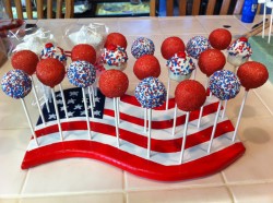 Independence day cake pops