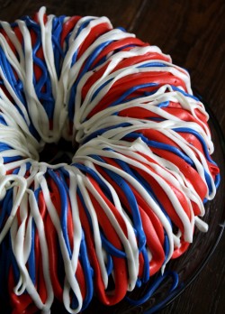 Independence day pound cake