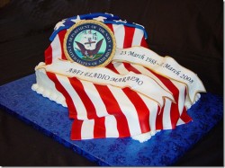 Navy Memorial day cake