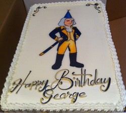 President Washington birthday cake