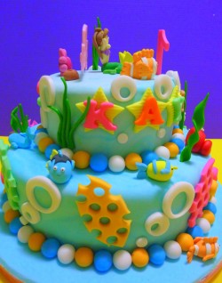 Sea themed cake