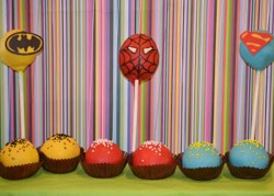 Spider man cake pops