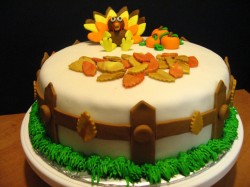 Thanksgiving day cake