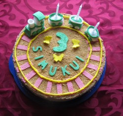 3rd Birthday cake for my son :) (2015 April)