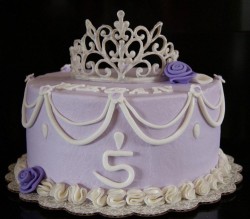 5th birthday princess cake