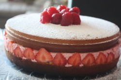 Birthday Raspberry cake