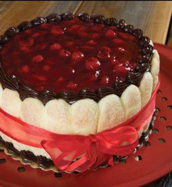 Black Forest cake with lady fingers