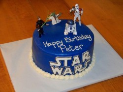 Blue Star wars cake