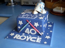 Cube Star Wars cake