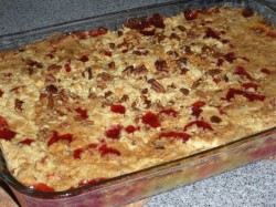 Dump cake with nuts