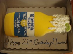 Fondant cake – beer bottle