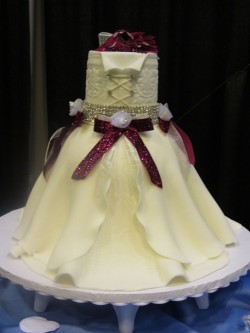 Fondant cake – wedding dress