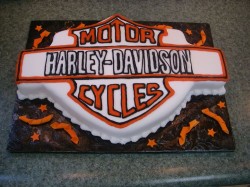 Harley Davidson groom’s cake