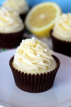 Lemon cream cupcake