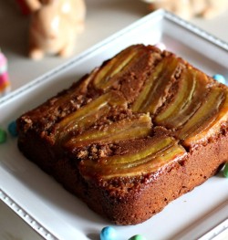 Peanut butter and banana cake