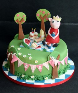 Peppa pig birthday cake