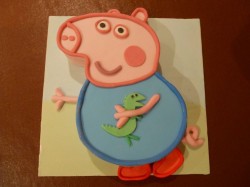 Peppa pig shape cake