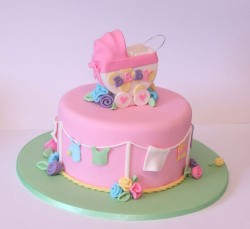 Pink Baby shower cake