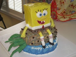 Sweet Spongebob cake