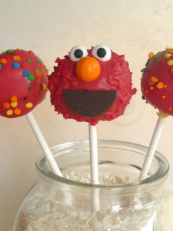 Tasty Elmo cake pops