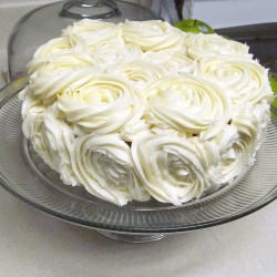 Vanilla frosting cake