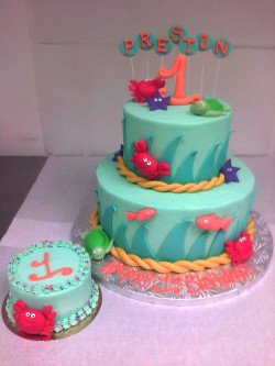 Birthday cake with sea